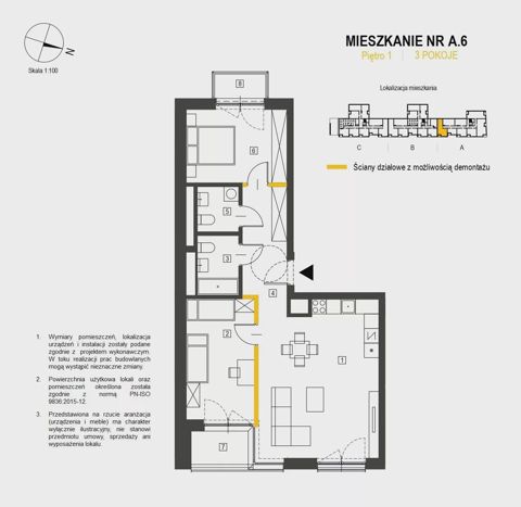 Plan 3 pok. 74m²