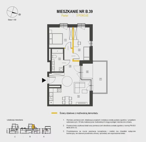 Plan 3 pok. 59m²