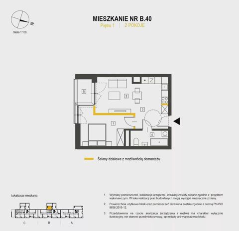 Plan 2 pok. 42m²