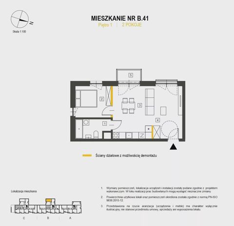 Plan 2 pok. 46m²