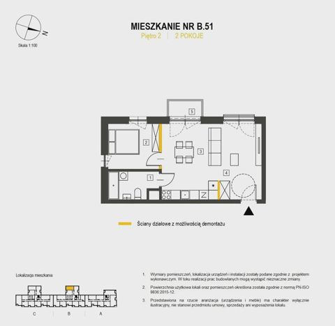 Plan 2 pok. 46m²