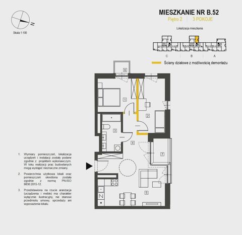 Plan 3 pok. 58m²