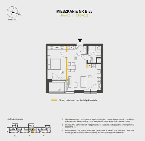 Plan 2 pok. 45m²
