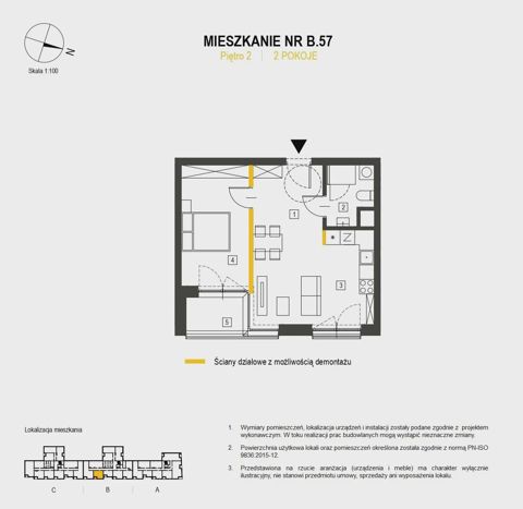Plan 2 pok. 45m²