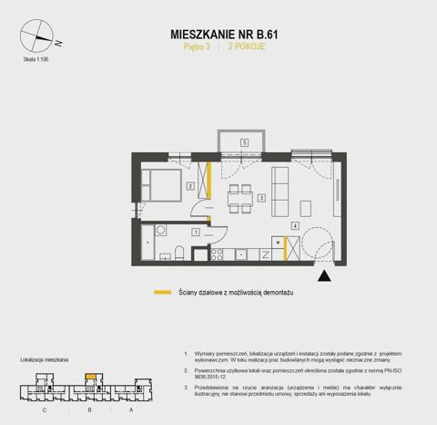 Plan 2 pok. 46m²