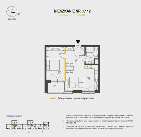 Plan 2 pok. 45m²