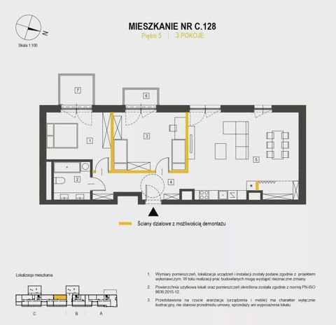 Plan 3 pok. 84m²