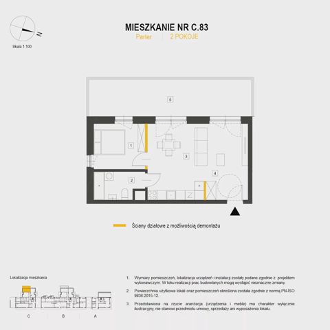 Plan 2 pok. 46m²