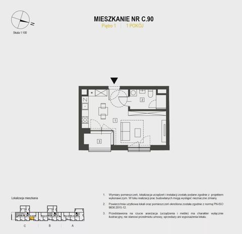 Plan 1 pok. 31m²