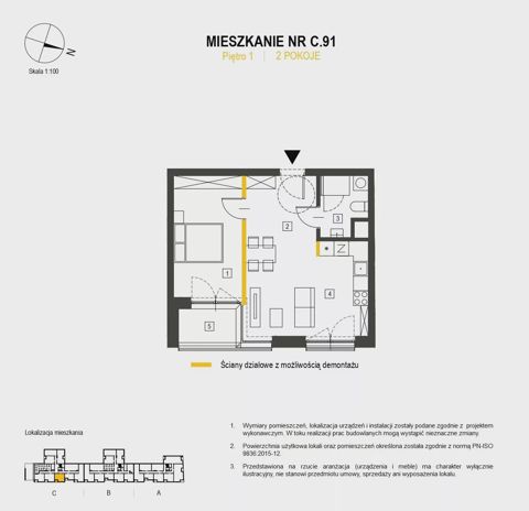 Plan 2 pok. 45m²