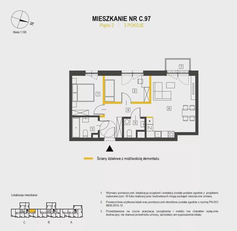 Plan 3 pok. 58m²