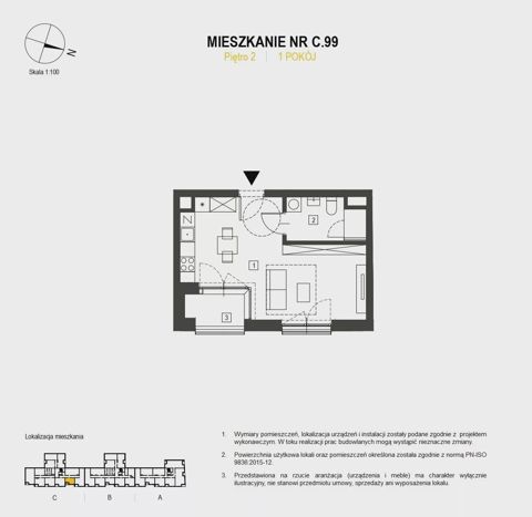 Plan 1 pok. 31m²