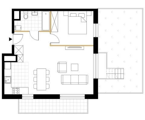 Plan 2 pok. 53m²