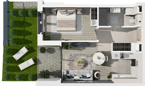 Plan 2 pok. 47m²