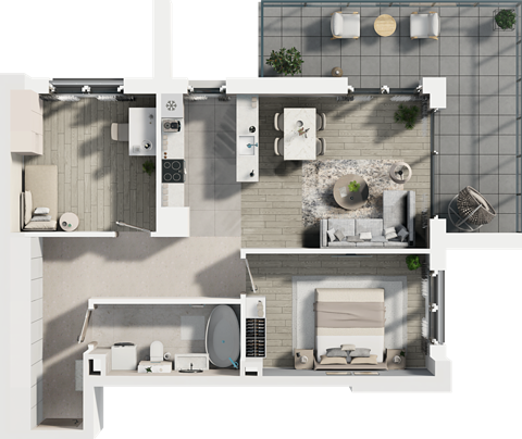 Plan 3 pok. 68m²