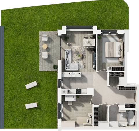 Plan 3 pok. 71m²
