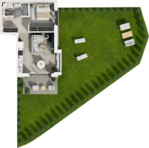 Plan 2 pok. 42m²