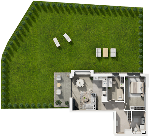 Plan 3 pok. 56m²