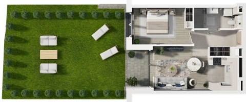Plan 2 pok. 40m²