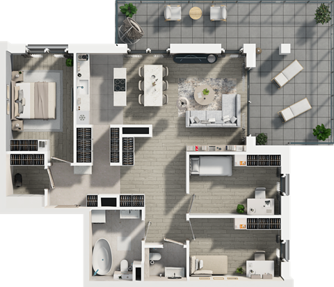 Plan 4 pok. 89m²