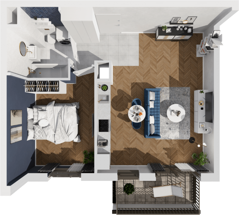 Plan 2 pok. 50m²