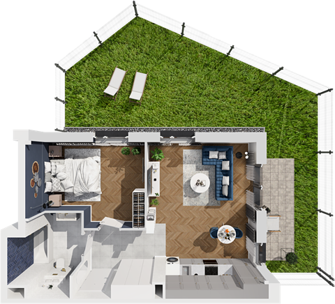 Plan 2 pok. 51m²