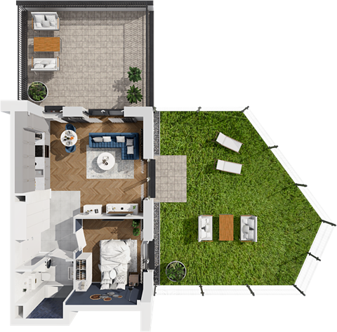 Plan 2 pok. 51m²