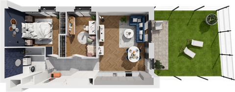 Plan 3 pok. 59m²