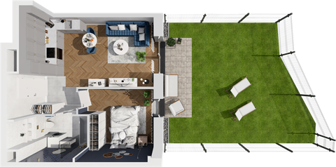 Plan 2 pok. 40m²