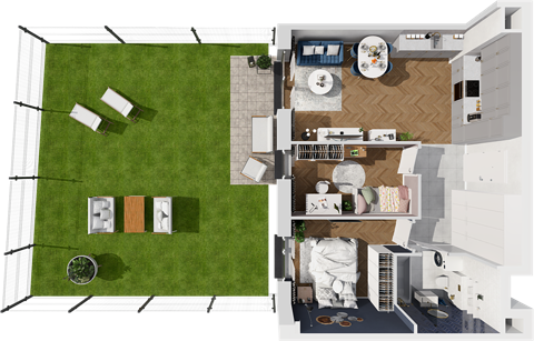 Plan 3 pok. 53m²