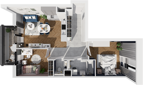 Plan 3 pok. 63m²