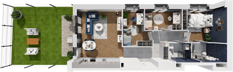 Plan 4 pok. 76m²