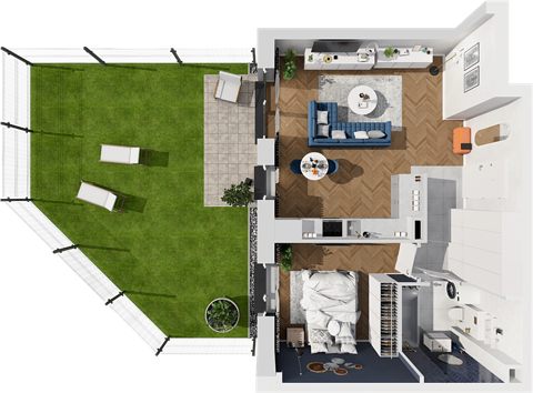 Plan 2 pok. 47m²