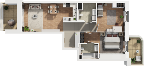 Plan 3 pok. 71m²