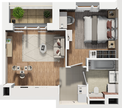 Plan 2 pok. 41m²