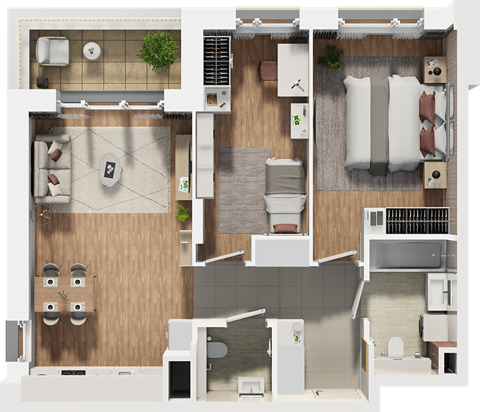 Plan 3 pok. 65m²