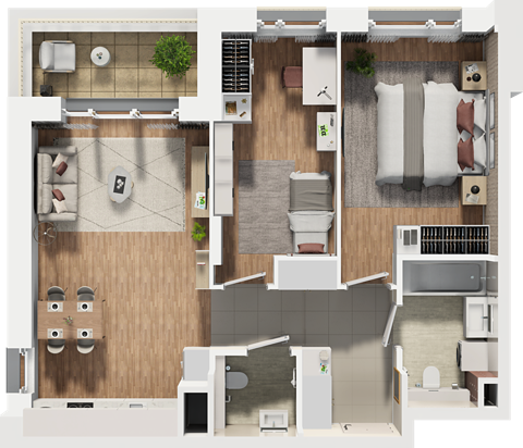 Plan 3 pok. 65m²