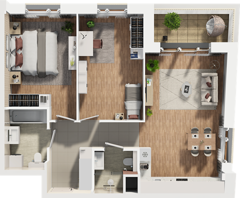 Plan 3 pok. 74m²