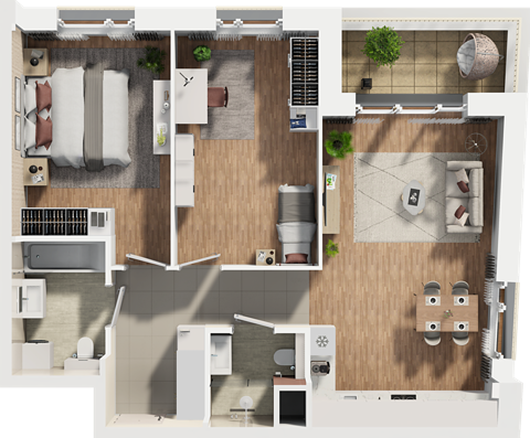 Plan 3 pok. 74m²