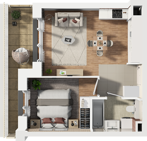 Plan 2 pok. 36m²