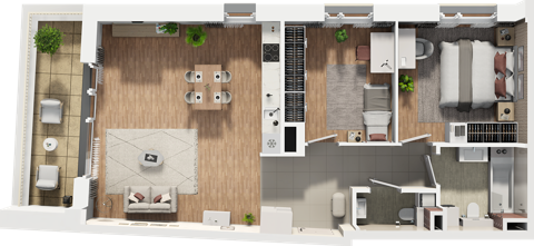 Plan 3 pok. 72m²