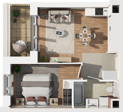 Plan 2 pok. 39m²