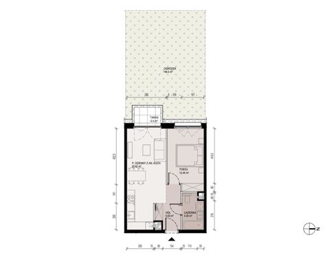 Plan 2 pok. 42m²