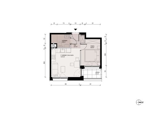Plan 2 pok. 31m²