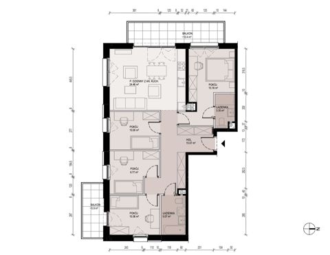 Plan 5 pok. 93m²