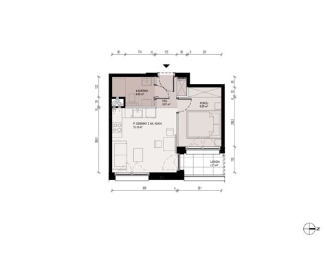 Plan 2 pok. 31m²