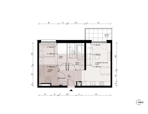 Plan 3 pok. 47m²