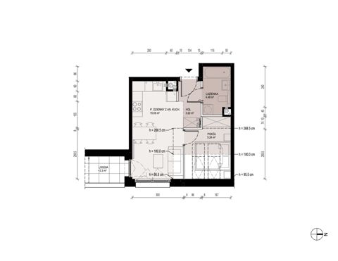 Plan 2 pok. 29m²