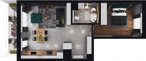 Plan 2 pok. 50m²