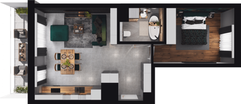 Plan 2 pok. 50m²